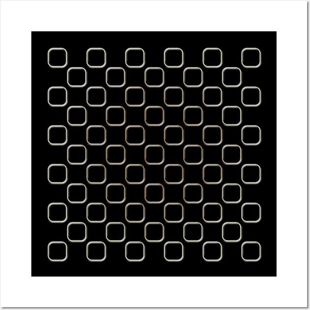 Embossed Square Motif 06 Wall Art by SanTees